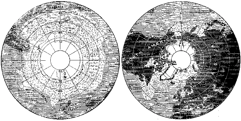 Diagram of the approximate extent of Permanent and Floating Ice around the - фото 7