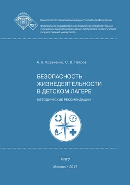 Александр Кравченко Безопасность жизнедеятельности в детском лагере обложка книги