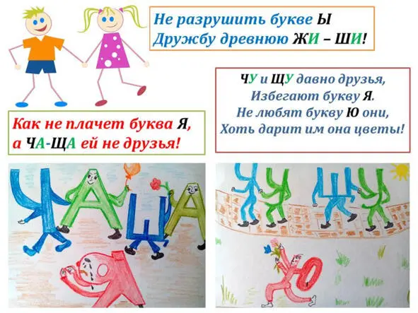 Взялись было буквы Ю и Я за дело Стали уговаривать ЧА и ЩА ЧУ и ЩУ дружить с - фото 7
