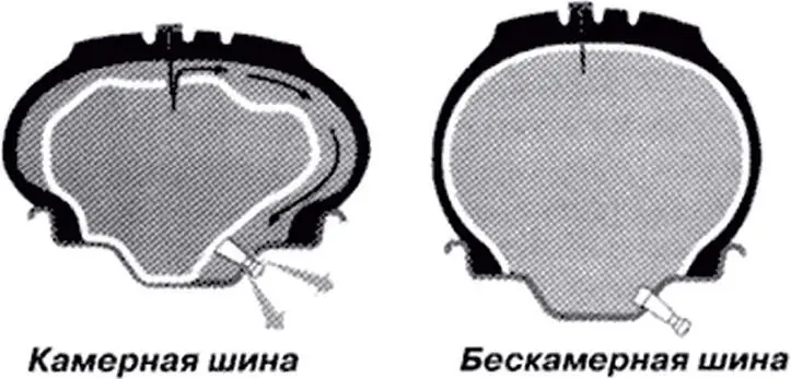Рис 33 Сравнительные характеристики камерной и бескамерной шины Главное - фото 35
