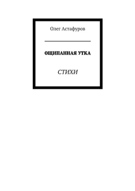 Олег Астафуров Ощипанная утка. Стихи обложка книги