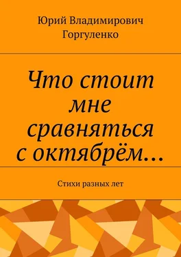 Юрий Горгуленко Что стоит мне сравняться с октябрём… Стихи разных лет обложка книги