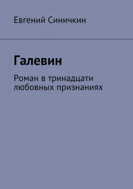 Евгений Синичкин Галевин. Роман в тринадцати любовных признаниях обложка книги