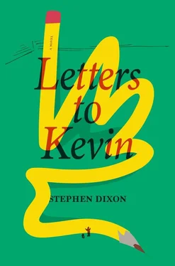 Stephen Dixon Letters to Kevin обложка книги