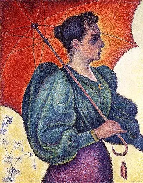 Поль Синьяк 18631935 Женщина с зонтиком 1893 Холст масло 81x65 Поль - фото 40