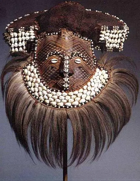 Маскашлем Конец XIXначало XX века Древесная кора кожа слоновая кость - фото 38