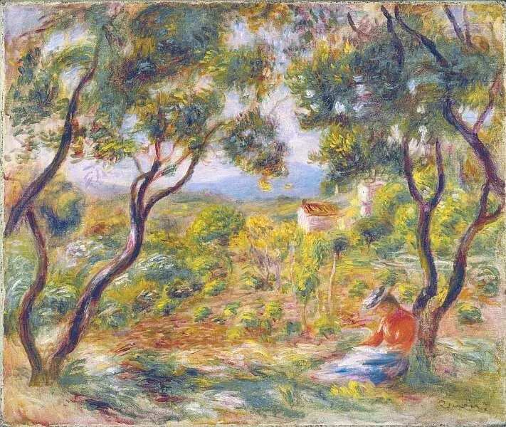 Пьер Огюст Ренуар 18411919 Виноградник в Кань 1908 Холст масло 464x552 - фото 65