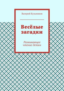 Валерий Кузьминов Весёлые загадки. Развивающее чтение детям обложка книги