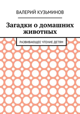 Валерий Кузьминов Загадки о домашних животных. Развивающее чтение детям обложка книги