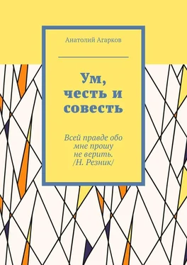 Анатолий Агарков Ум, честь и совесть обложка книги