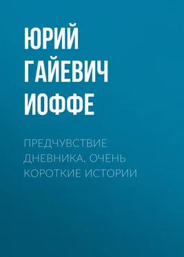 Юрий Иоффе Предчувствие дневника. Очень короткие истории обложка книги