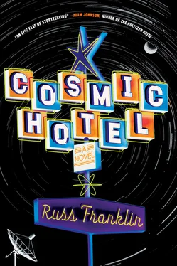 Russ Franklin Cosmic Hotel обложка книги