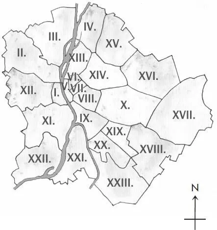 CENTRAL BUDAPEST SHOWING THE POSITION OF THE WARTIME GHETTO Rákóczi Avenue - фото 43