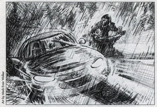 Whipping around the sharp bends tires squealing on wet asphalt Simon pushed - фото 5