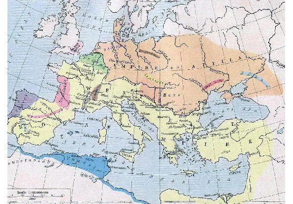 1 2 1 The Empire of the Huns 434453 AD It is formed on the site of the - фото 85