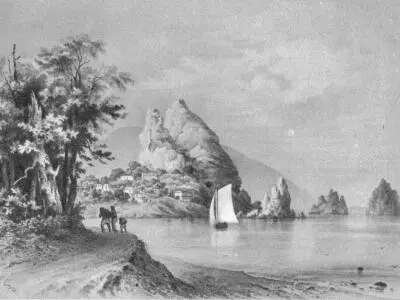 Гурзуф Литография Ф Гросса 1840 г Пушкин подъезжал к Гурзуфу 19 августа - фото 38