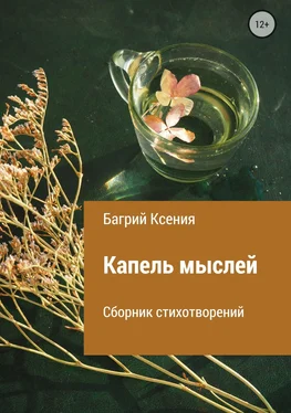 Ксения Багрий Сборник стихотворений «Капель мыслей» обложка книги