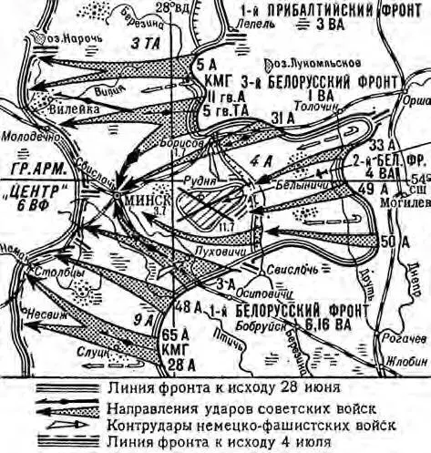 Рис 5 Минская фронтовая наступательная операция 29 июня 4 июля 1944 г В - фото 5