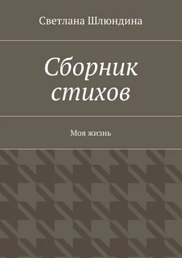 Светлана Шлюндина Сборник стихов. Моя жизнь обложка книги