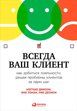 Мэттью Диксон Всегда ваш клиент: Как добиться лояльности, решая проблемы клиентов за один шаг обложка книги