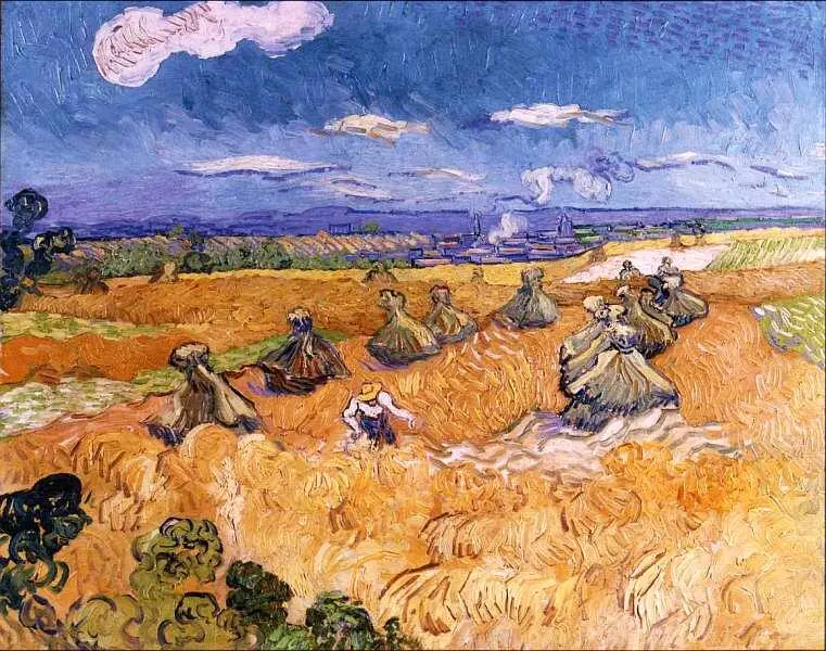 Винсент Ван Гог 18531890 Пшеничное поле со жнецом Овер 1890 Холст масло - фото 80