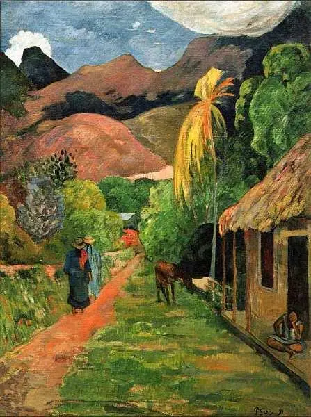 Поль Гоген 18481903 Улица на Таити 1891 Холст масло 1155x885 Наиболее - фото 81