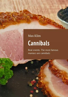 Max Klim Cannibals. Real events. The most famous maniacs are cannibals