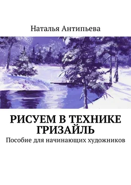 Наталья Антипьева Рисуем в технике гризайль. Пособие для начинающих художников обложка книги