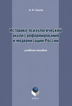 Анатолий Сухов Историко-психологический анализ реформирования и модернизации России. Учебное пособие обложка книги