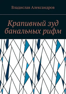 Владислав Александров Крапивный зуд банальных рифм обложка книги