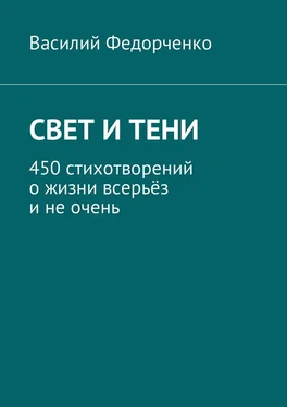 Василий Федорченко Свет и тени. 450 стихотворений о жизни всерьёз и не очень обложка книги