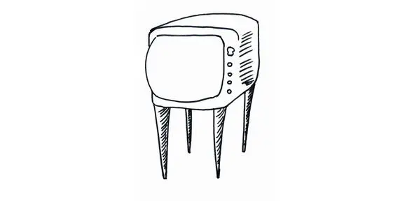 Fig 1An old TV with a big box and long thin legs This is the way a person - фото 1