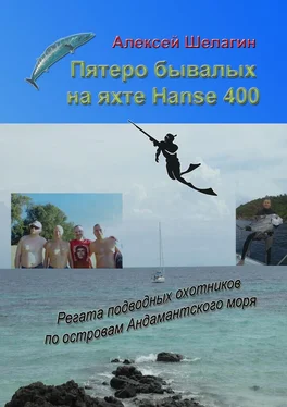 Алексей Шелагин Пятеро бывалых на яхте Hanse 400. Регата подводных охотников по островам Андамантского моря обложка книги