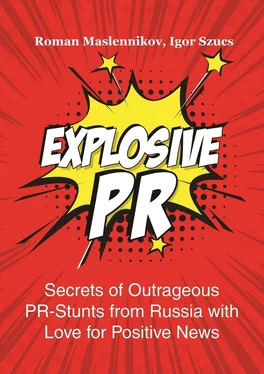 Roman Maslennikov Explosive PR. Secrets of Outrageous PR-Stunts from Russia with Love for Positive News обложка книги