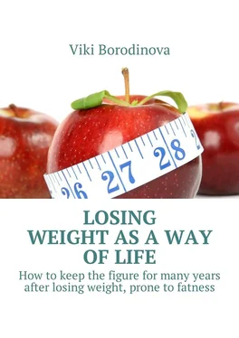 Viki Borodinova Losing weight as a way of life. How to keep the figure for many years after losing weight, prone to fatness обложка книги