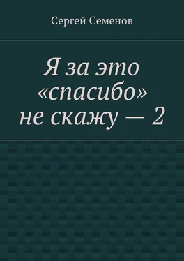 Сергей Семенов Я за это «спасибо» не скажу – 2 обложка книги