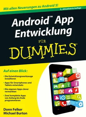 Burton Michael Android App Entwicklung für Dummies обложка книги