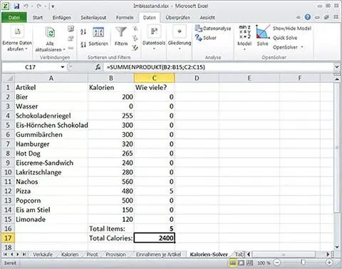 Abb 128OpenSolver kauft wie ein Verrückter Pizza 115 Zusammenfassung - фото 31