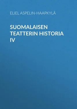 Eliel Aspelin-Haapkylä Suomalaisen teatterin historia IV