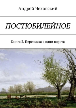 Андрей Чеховский Постюбилейное. Книга 3. Переписка в одни ворота обложка книги