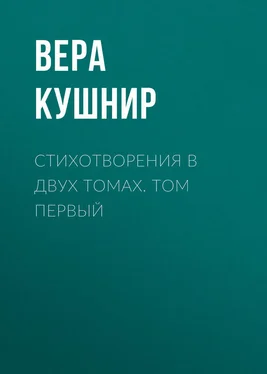 Вера Кушнир Стихотворения в двух томах. Том первый обложка книги