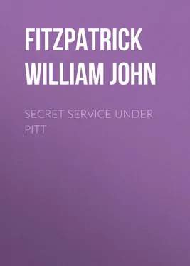 William Fitzpatrick Secret Service Under Pitt обложка книги