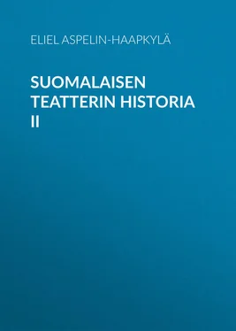 Eliel Aspelin-Haapkylä Suomalaisen teatterin historia II обложка книги