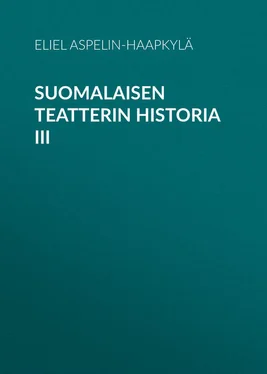 Eliel Aspelin-Haapkylä Suomalaisen teatterin historia III обложка книги