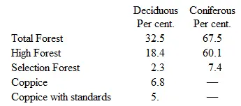Coniferous forest of which 68 is pine and 30 spruce prevails in Eastern - фото 1