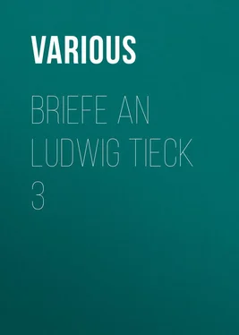 Various Briefe an Ludwig Tieck 3 обложка книги