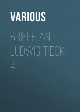 Various Briefe an Ludwig Tieck 4 обложка книги