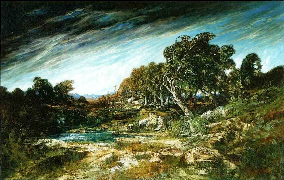 Гюстав Курбе 18191877 Порыв ветра Около 1865 Холст масло 1467x2308 В - фото 76