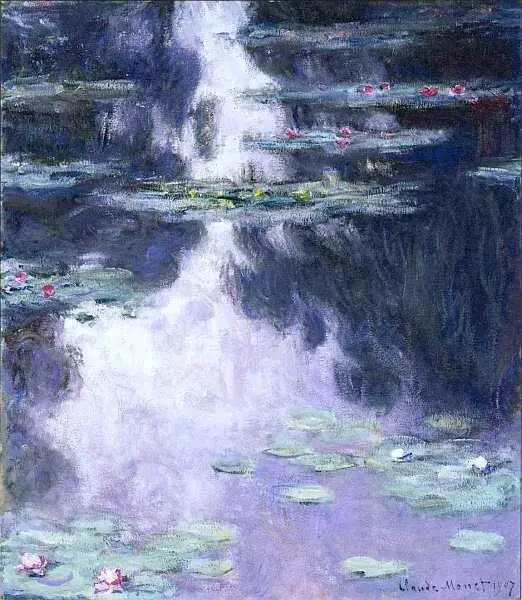 Клод Моне 18401926 Водяные лилии 1907 Холст масло 914x811 Лилии стали - фото 82