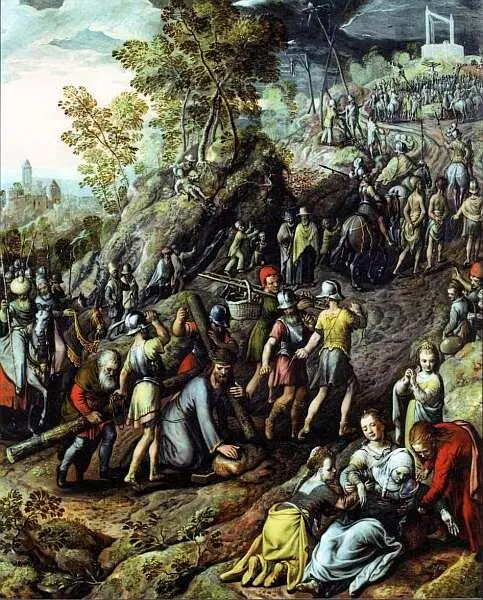 Иоахим Бейкелар около 1534около 1574 Несение креста 1562 Дерево масло - фото 22
